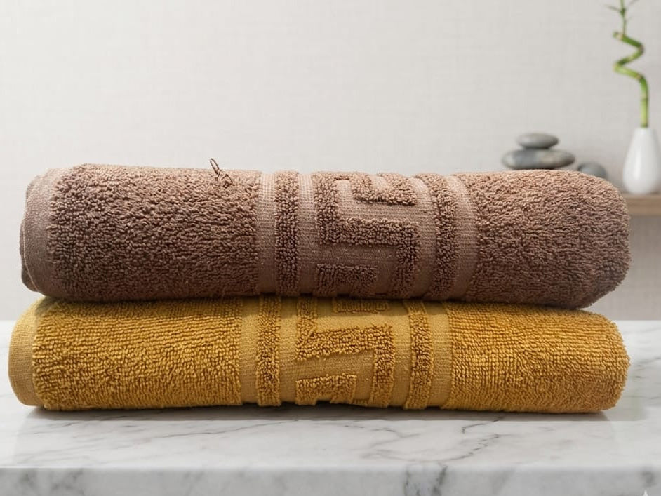 Pack of 2 Premium Export Quality Bath Towel 100% Cotton | High Absorbent (28x58 inches)