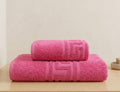 🇬🇷 Greek Border Export Quality Bath towels set (24X40, 28X58 Inches)