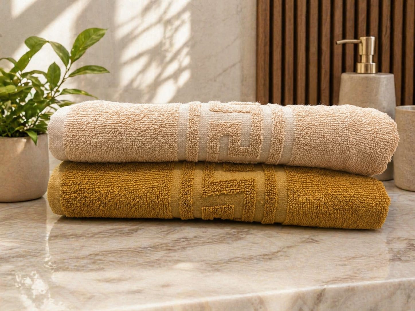 Pack of 2 Premium Export Quality Bath Towel 100% Cotton | High Absorbent (28x58 inches)