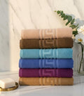 Pack of 4 Premium Export Quality Bath Towel 100% Cotton | High Absorbent (28x58 inches) (Random colours)