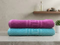 Pack of 2 Premium Export Quality Bath Towel 100% Cotton | High Absorbent (28x58 inches)
