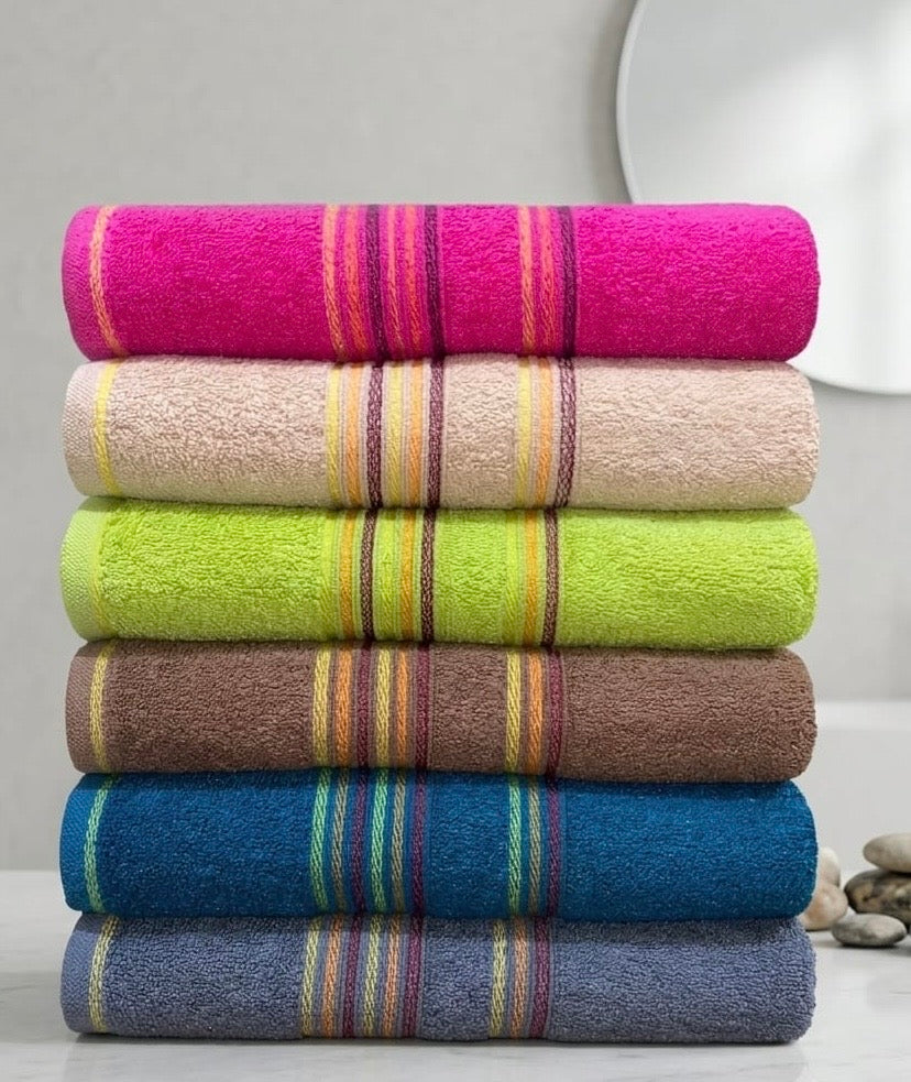 🏁 linen Export Quality Bath towels (27X53 Inches) (Random colours )