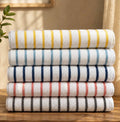 Pack of 5 Export Quality Bath Sheets Towel 100% Cotton high Absorbed pressed technology     LACoste leftover (35X 70 inches) Extra large Towels