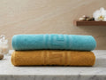 Pack of 2 Premium Export Quality Bath Towel 100% Cotton | High Absorbent (28x58 inches)
