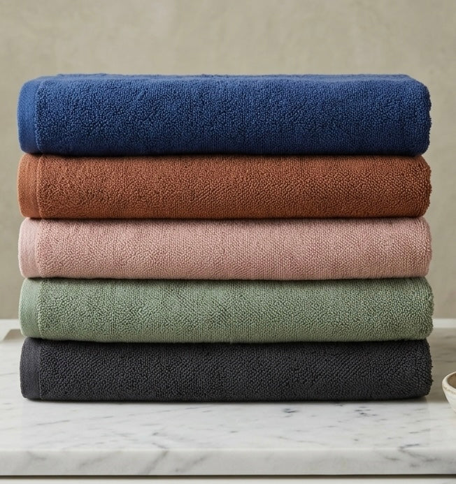 Pack of 5 Export Quality Bath Sheets Towel 100% Cotton high Absorbed pressed technology (40X60 inches)
